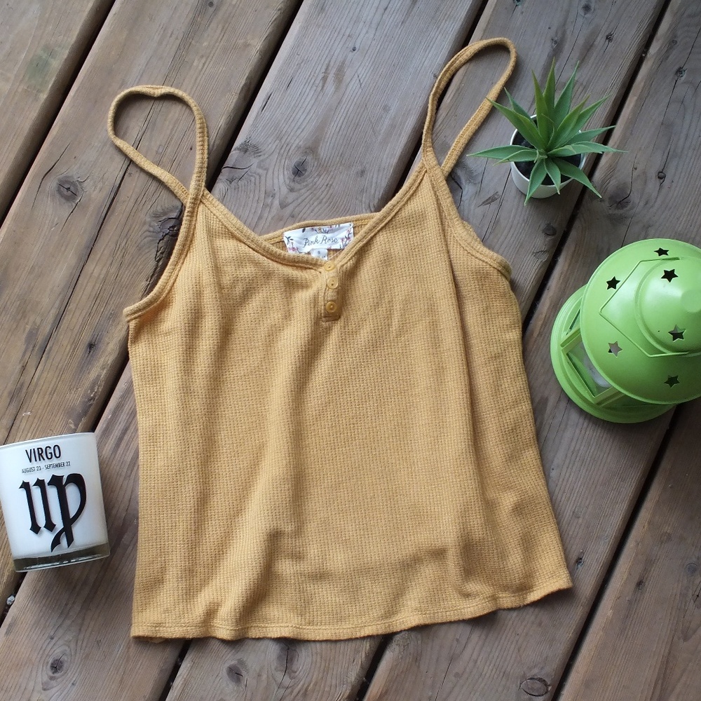 Yellow Crop Top